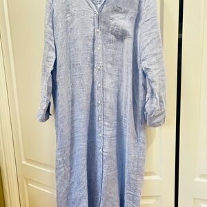 Frank & Eileen Women’s Light Blue Linen Dress